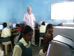 Janus Kolen in het computerlab